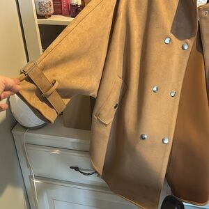 Stylish Tan Double-Breasted Jacket